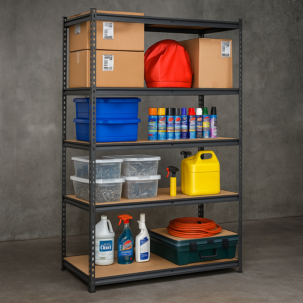 Heavy-Duty Steel Shelving 5 Tier