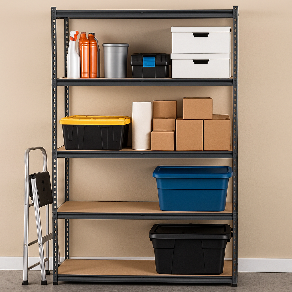 Heavy-Duty Steel Shelving 5 Tier